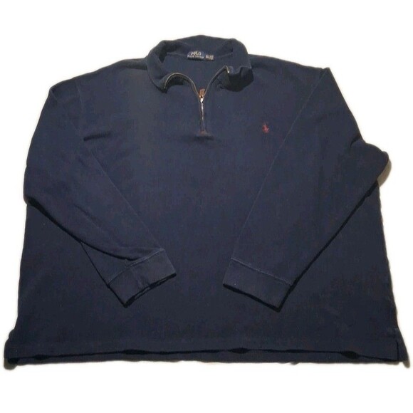 Ralph Lauren Other - Polo Ralph Lauren Quarter Zip Sweatshirt Navy Mens 3XLT Preppy